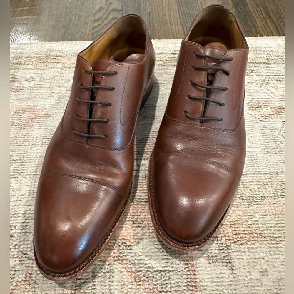 Beckett Simonon Valencia Oxfords in Oak, size 11.5